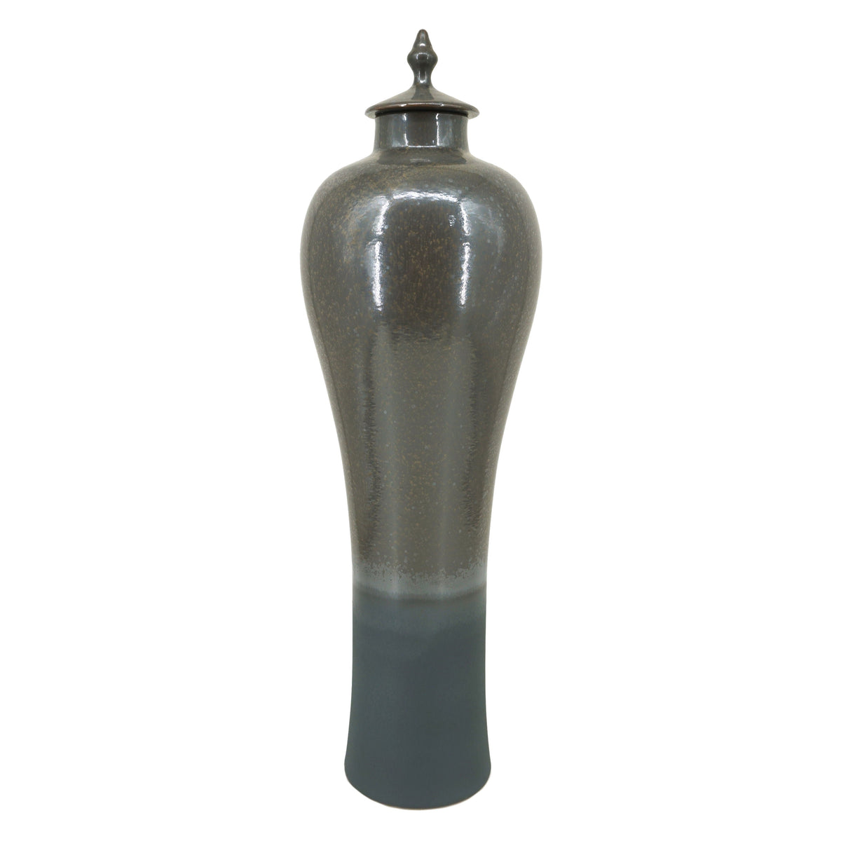 Padmini Large Lidded Jar - Bronze