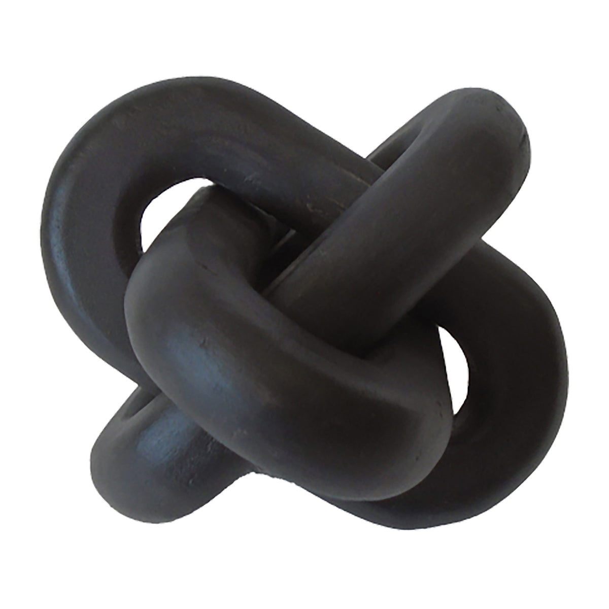 Wood 6" Decorative Knot - Black