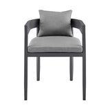 Menorca - Outdoor Patio Dining Chairs (Set of 2) - Gray