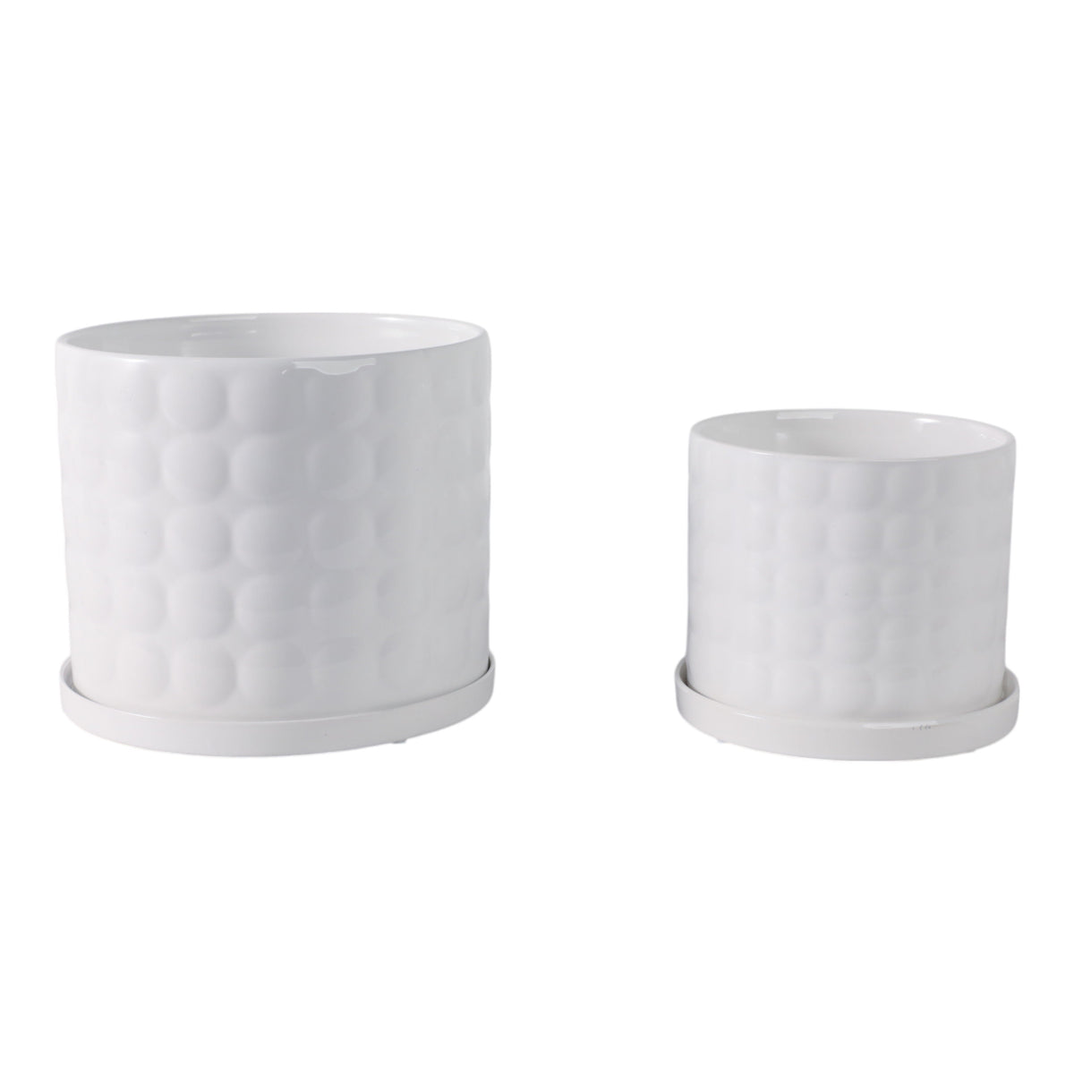 6" / 8" Bubble Planter (Set of 2) - White