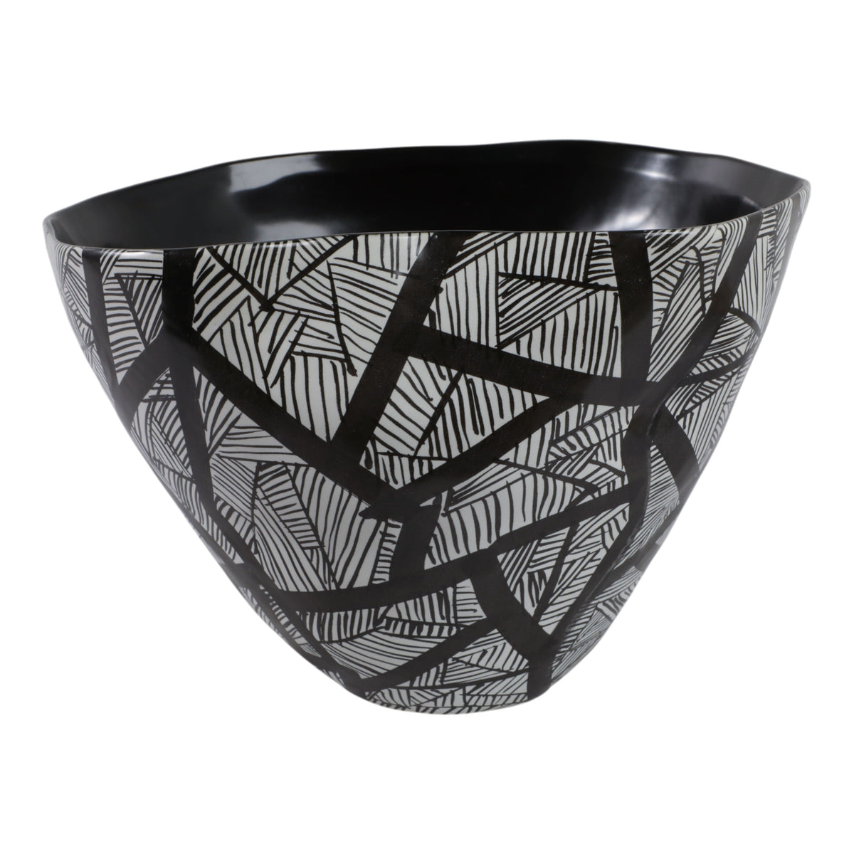 Laurona Large Ceramic Bowl - Black / Gray