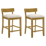 Merie - Modern Transitional Wood Counter Height Kitchen Bar Stool