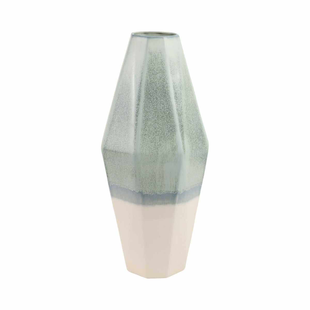 Coimbra Large Faceted Portugal Vase - Blue