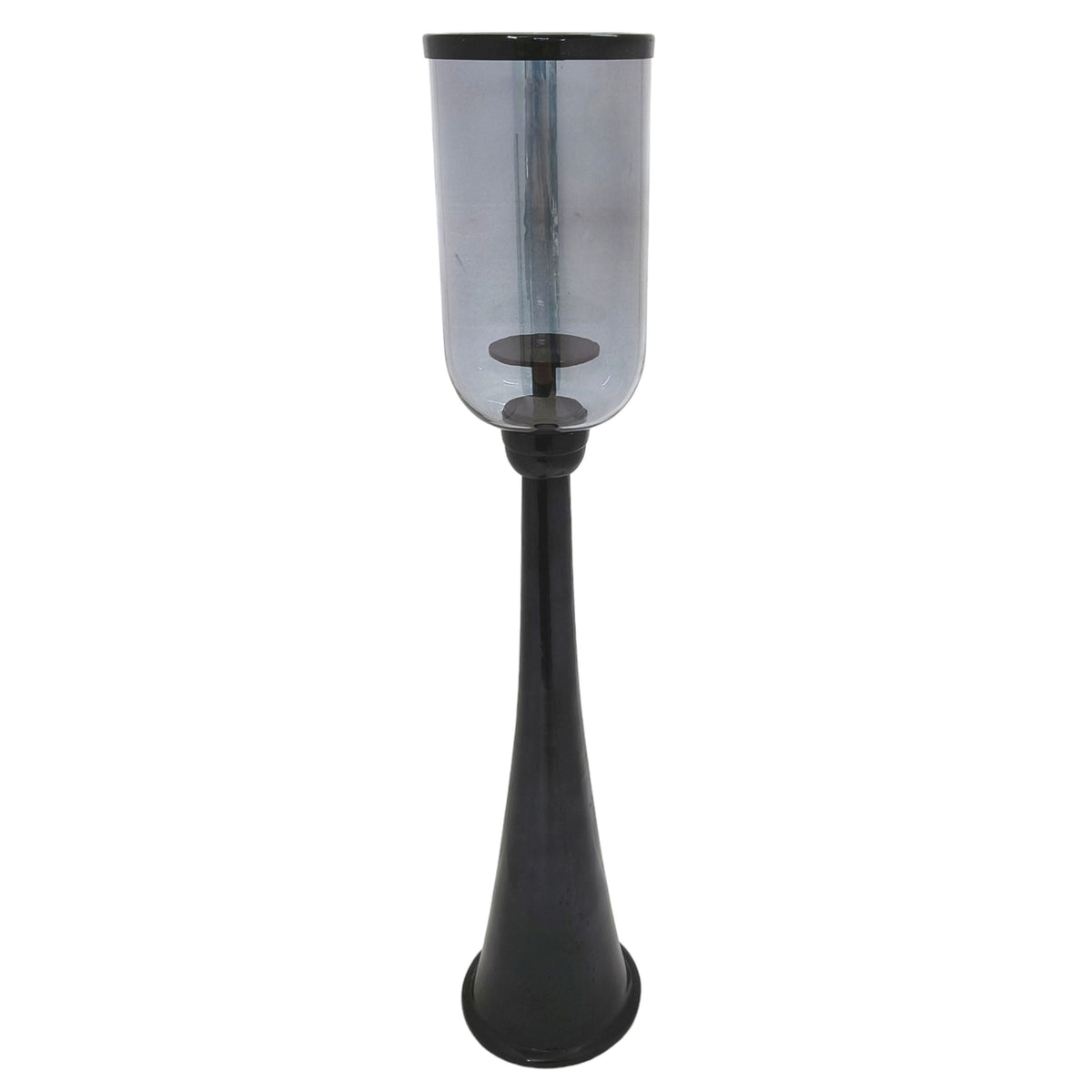 34" Ember Small Glass Candle Hurricane - Black