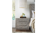 5RS381 Alexandra Solid Wood Two Drawer Nightstand In Rustic Latte