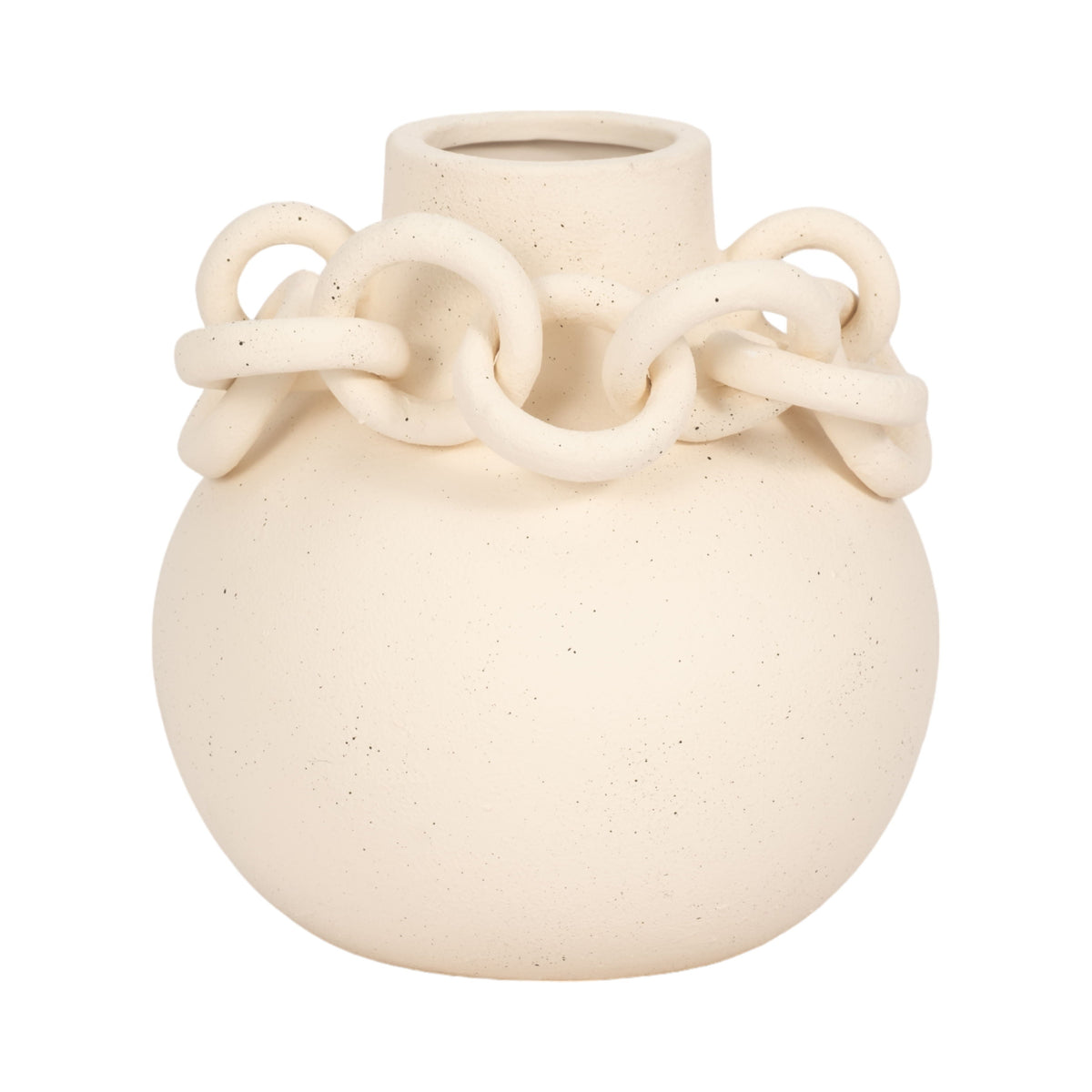 Antigua Small Ring Vase - Ivory