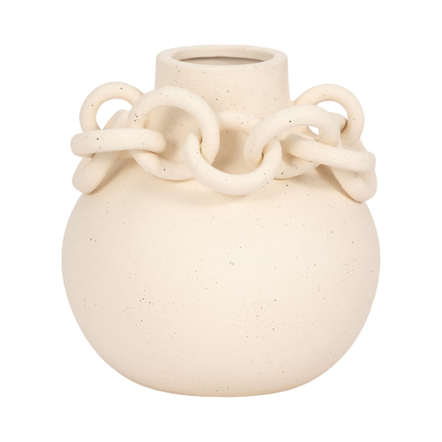 Antigua Small Ring Vase - Ivory