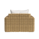 Playa - Oversized Club Chair - Light Brown / White