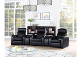 600001-S3A Cyrus 5-piece Upholstered Home Theater Seating