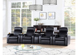 600001-S4B Cyrus 5-piece Upholstered Home Theater Seating