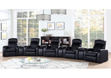 600001-S5A Cyrus 9-piece Upholstered Home Theater Seating