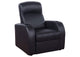 600001 Cyrus Upholstered Track Arm Recliner Black