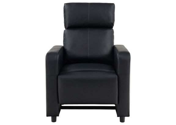 600181-S4B Toohey Upholstered Tufted Recliner Living Room Set Black