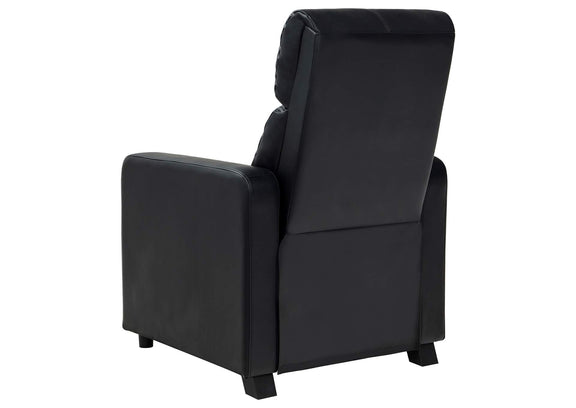 600181-S4B Toohey Upholstered Tufted Recliner Living Room Set Black