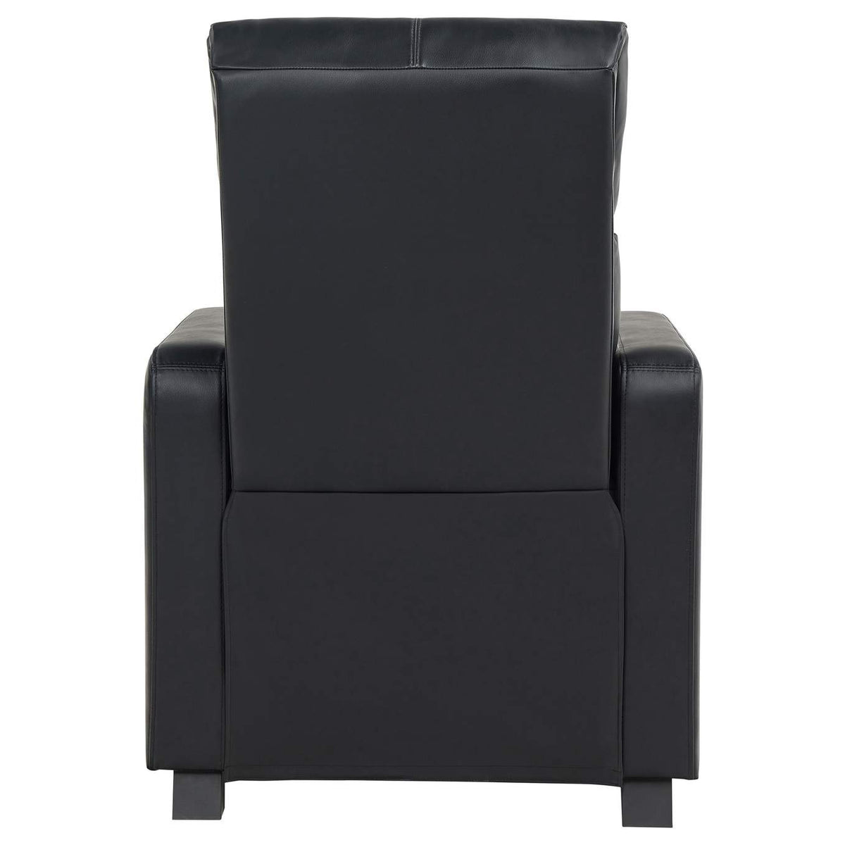 600181-S4B Toohey Upholstered Tufted Recliner Living Room Set Black