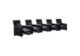 600181-S5A Toohey Upholstered Tufted Recliner Living Room Set Black