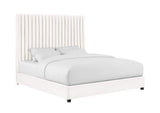 TOV-B68251 Arabelle White Velvet Queen Bed