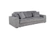 600536P Jacana Corduroy Upholstered Dual Power Chaise Sofa Grey