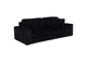 600537P Jacana Corduroy Upholstered Dual Power Chaise Sofa Black