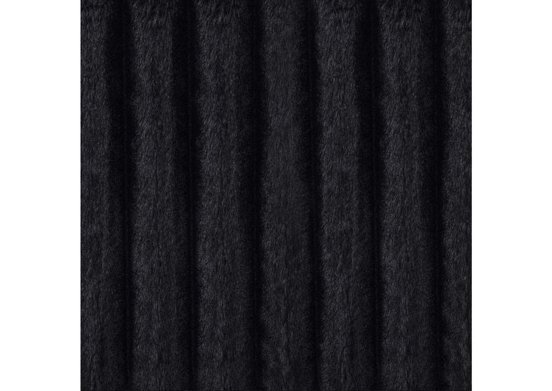 600537P Jacana Corduroy Upholstered Dual Power Chaise Sofa Black
