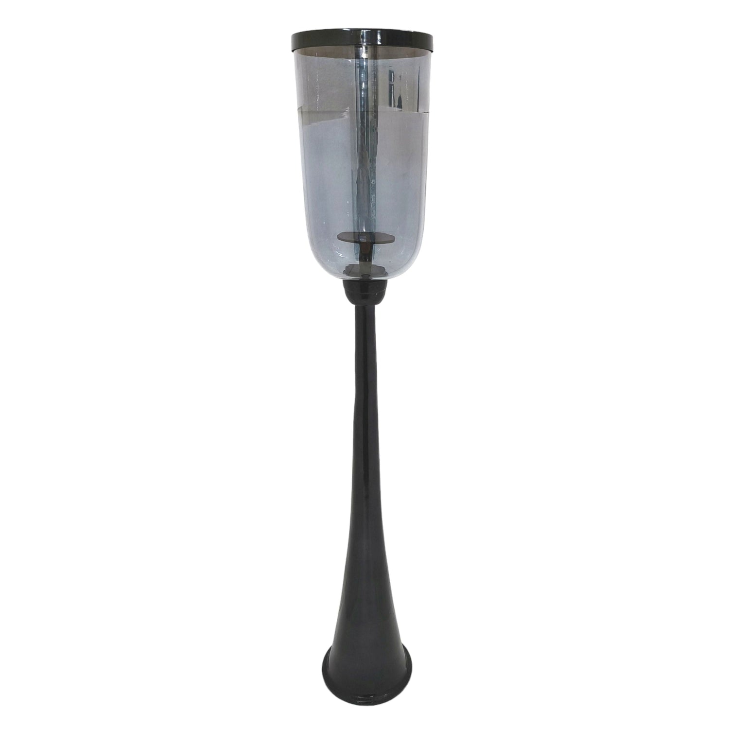 43" Ember Large Glass Candle Hurricane - Black