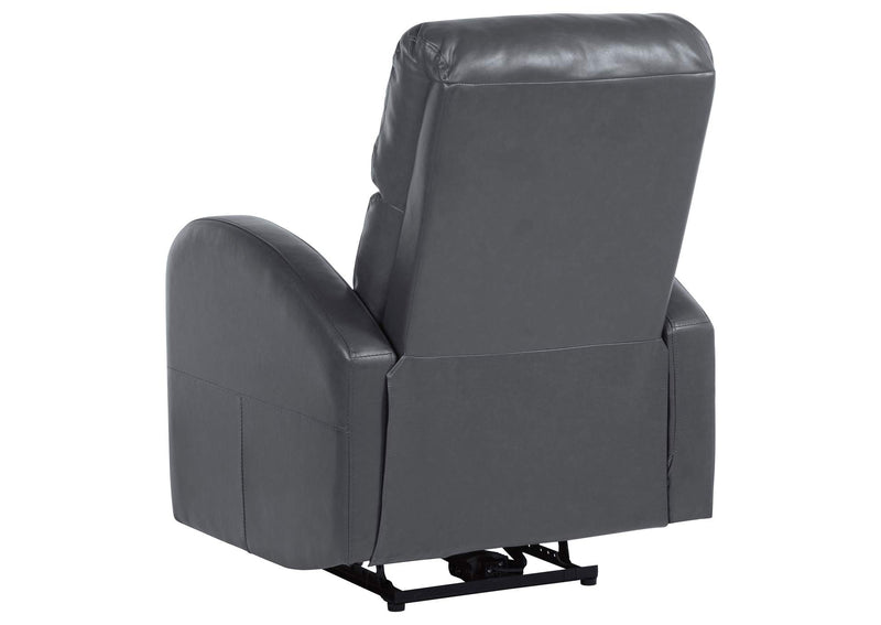 601499P Grant Upholstered Power Recliner Chair Grey
