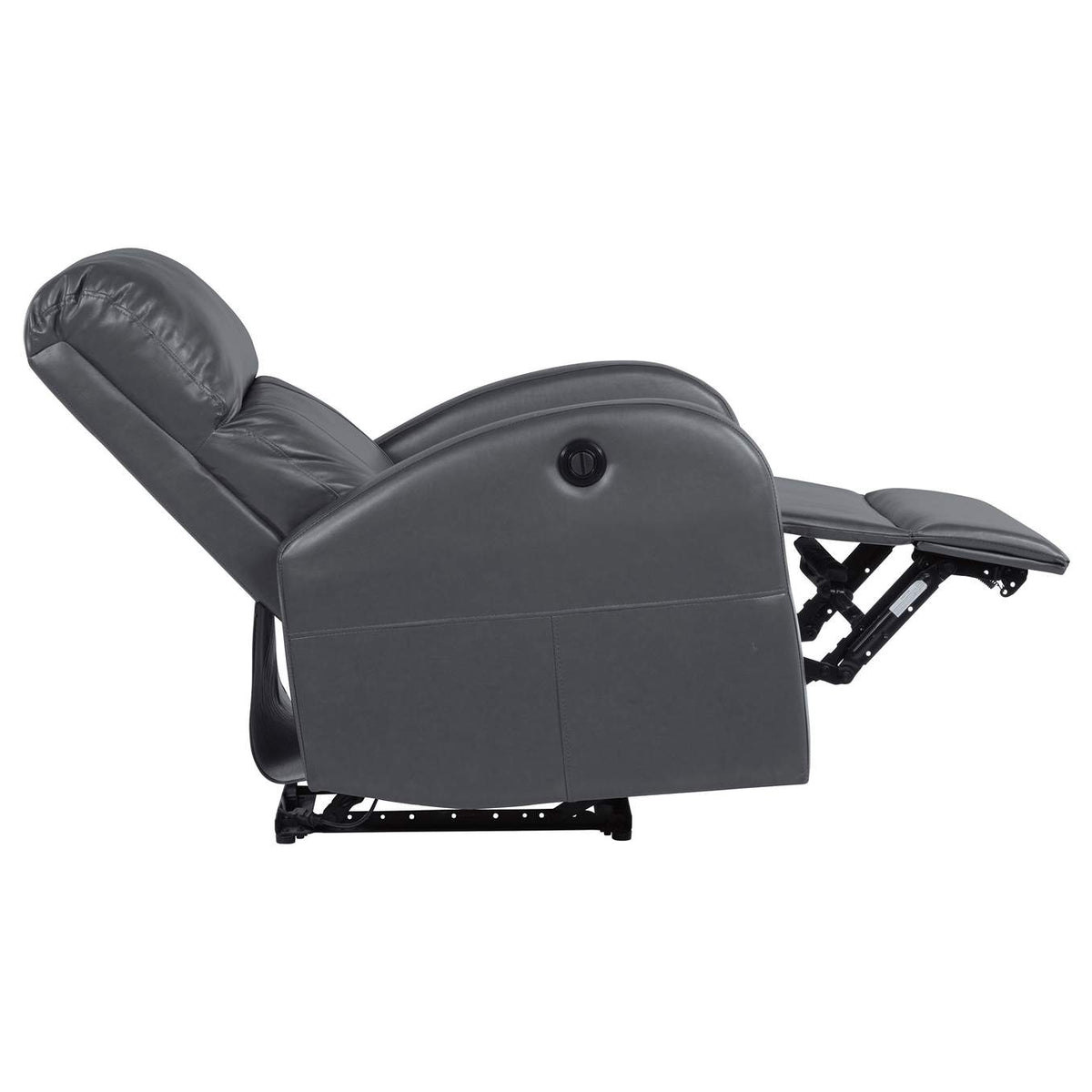 601499P Grant Upholstered Power Recliner Chair Grey