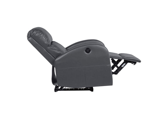 601499P Grant Upholstered Power Recliner Chair Grey