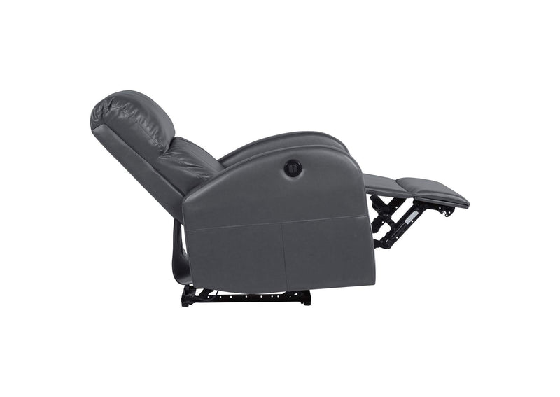 601499P Grant Upholstered Power Recliner Chair Grey