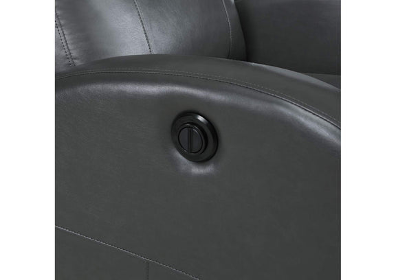 601499P Grant Upholstered Power Recliner Chair Grey