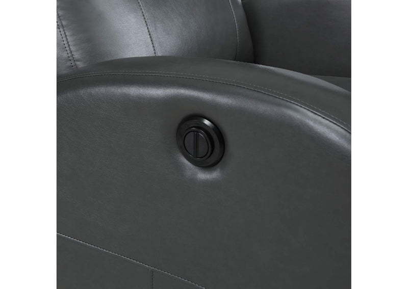 601499P Grant Upholstered Power Recliner Chair Grey