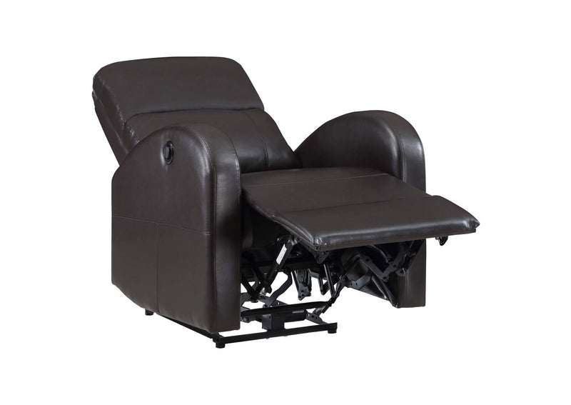 601500P Grant Upholstered Power Recliner Chair Brown