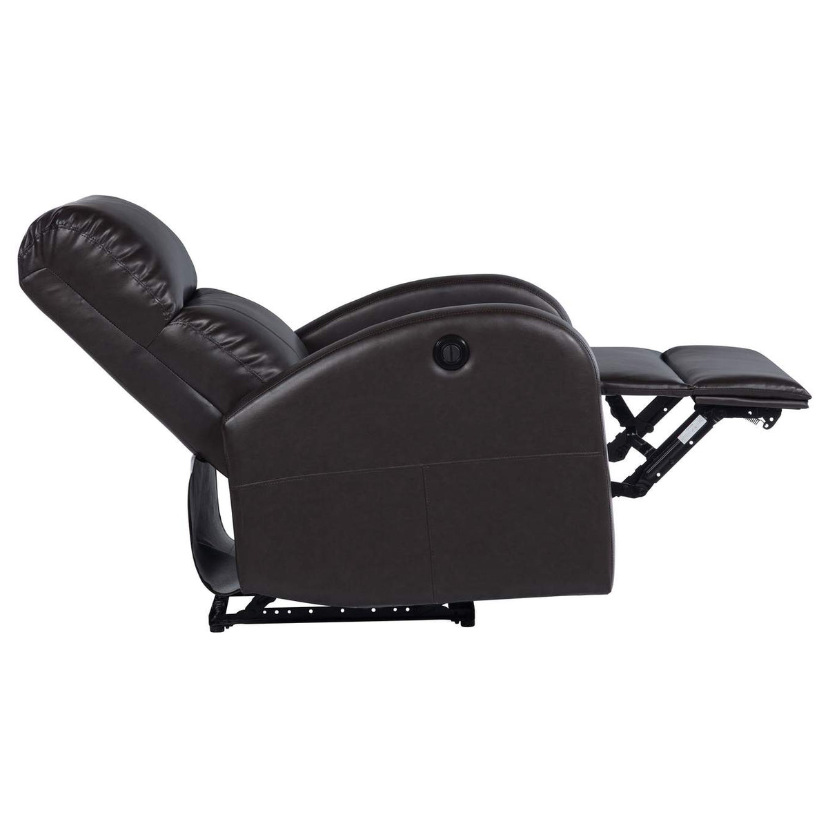 601500P Grant Upholstered Power Recliner Chair Brown