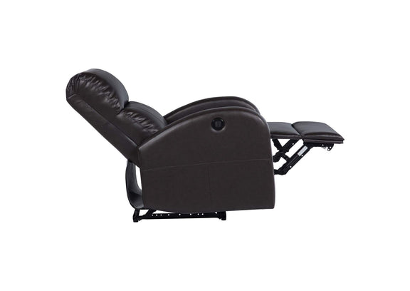 601500P Grant Upholstered Power Recliner Chair Brown