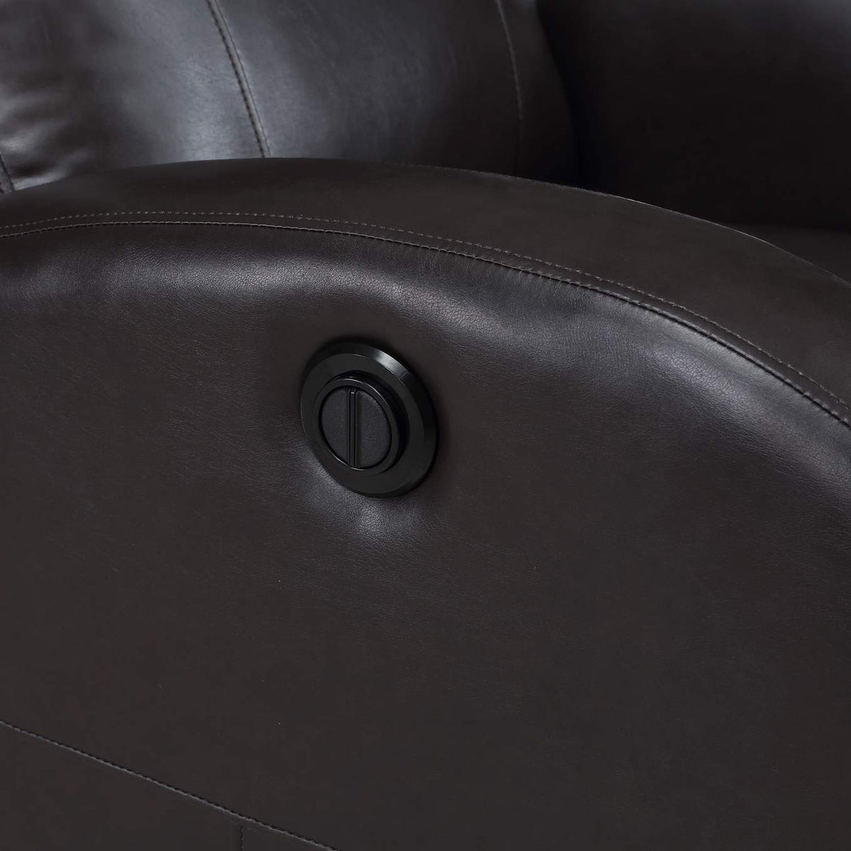 601500P Grant Upholstered Power Recliner Chair Brown