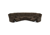 601510 Atkinson Upholstered Reclining Sectional Sofa Chocolate