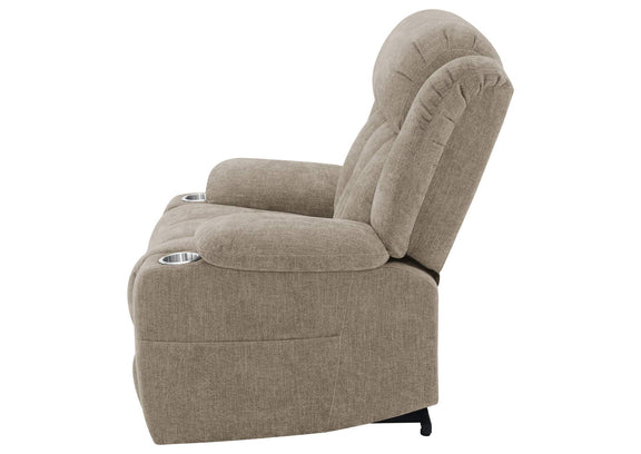 602274P Houston Upholstered Power Lift Recliner Chair Camel