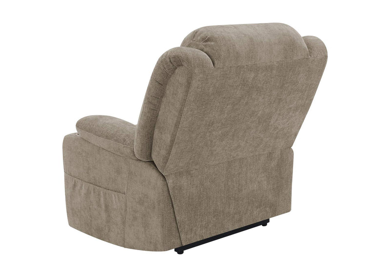 602274P Houston Upholstered Power Lift Recliner Chair Camel