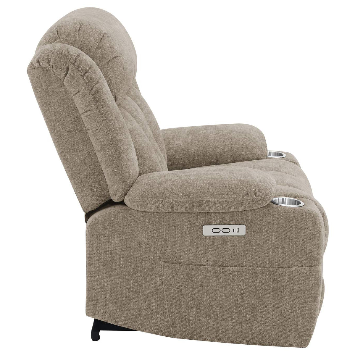 602274P Houston Upholstered Power Lift Recliner Chair Camel