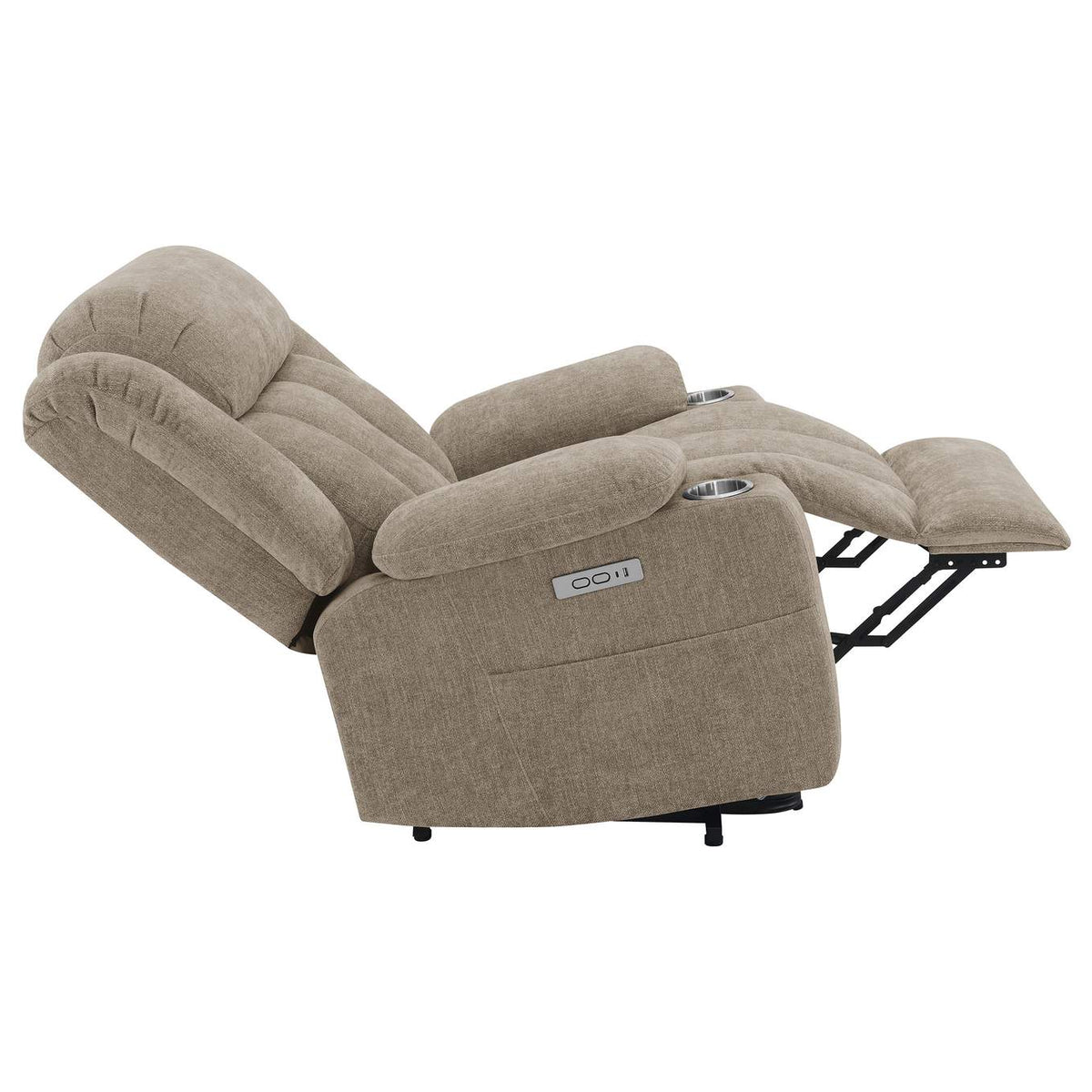 602274P Houston Upholstered Power Lift Recliner Chair Camel