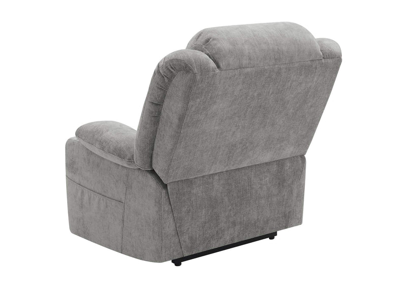 602284P Houston Upholstered Power Lift Recliner Grey