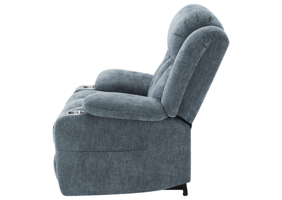 602294P Houston Upholstered Power Lift Recliner Slate Blue