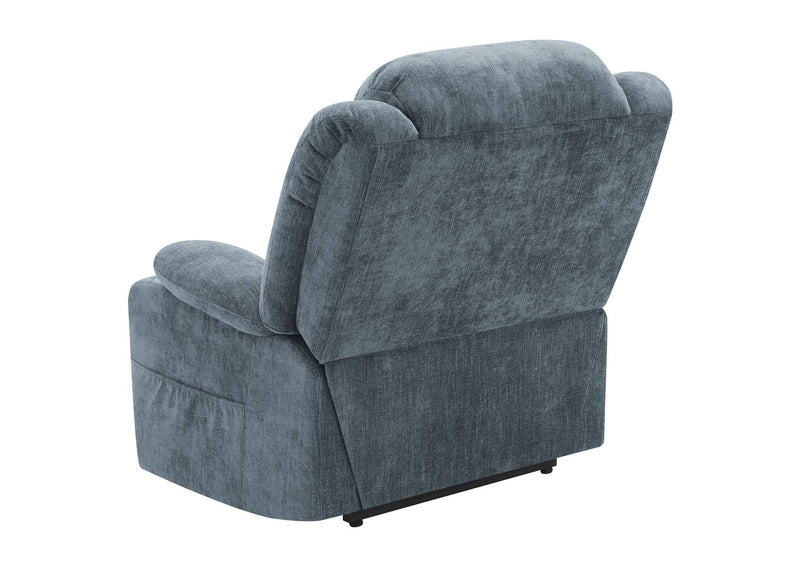 602294P Houston Upholstered Power Lift Recliner Slate Blue