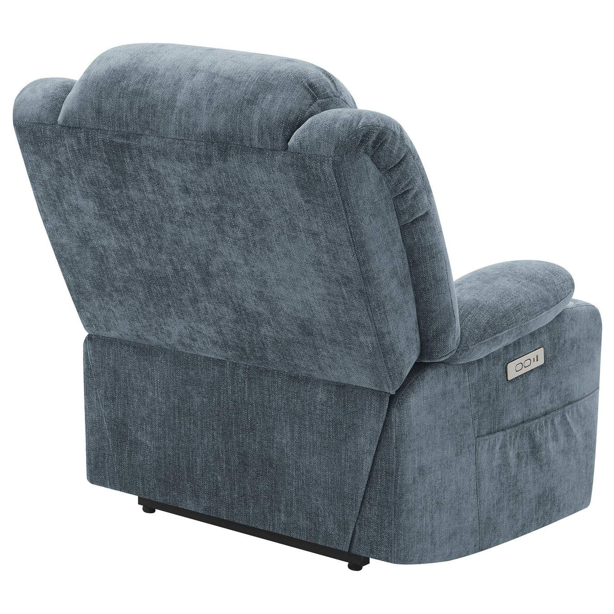602294P Houston Upholstered Power Lift Recliner Slate Blue