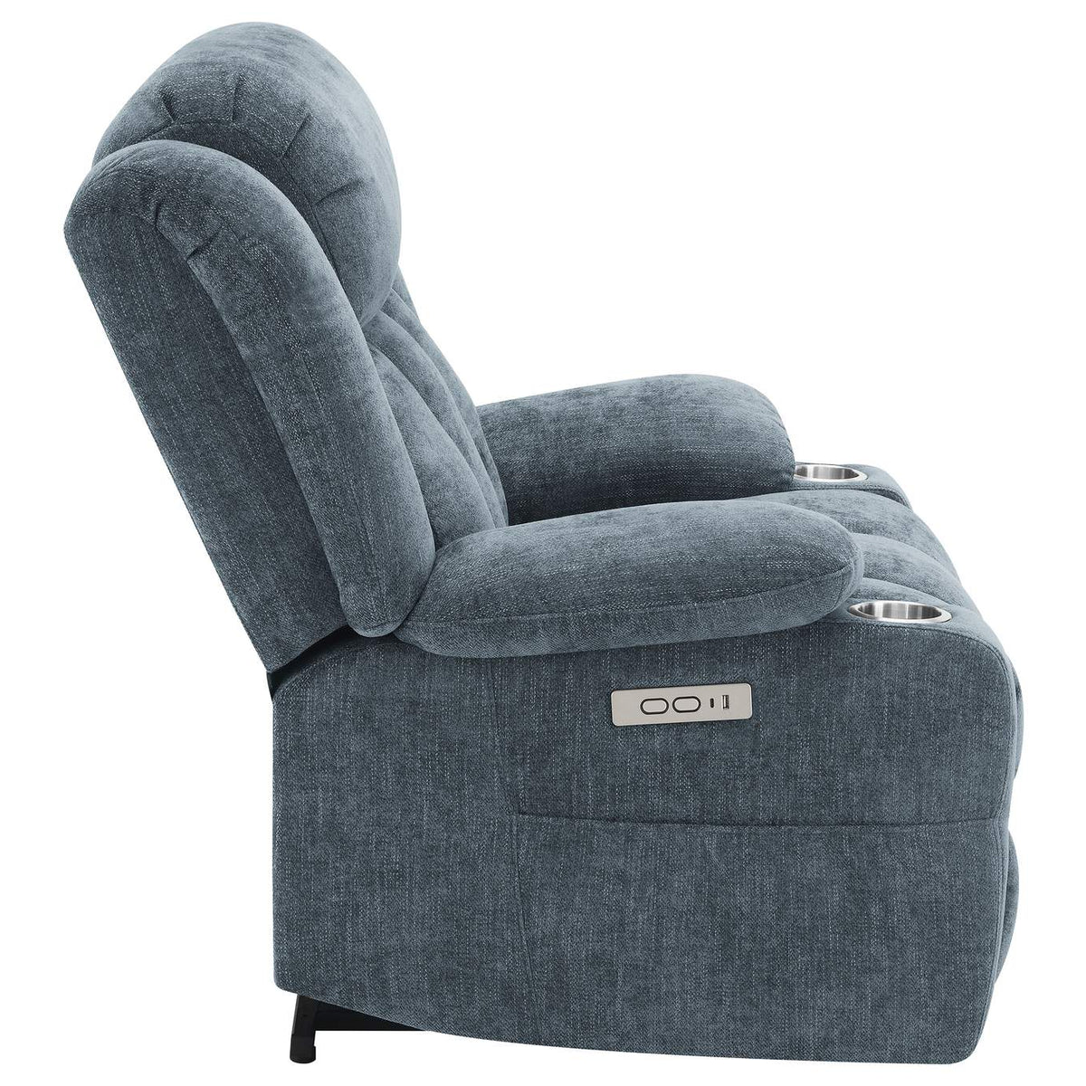 602294P Houston Upholstered Power Lift Recliner Slate Blue