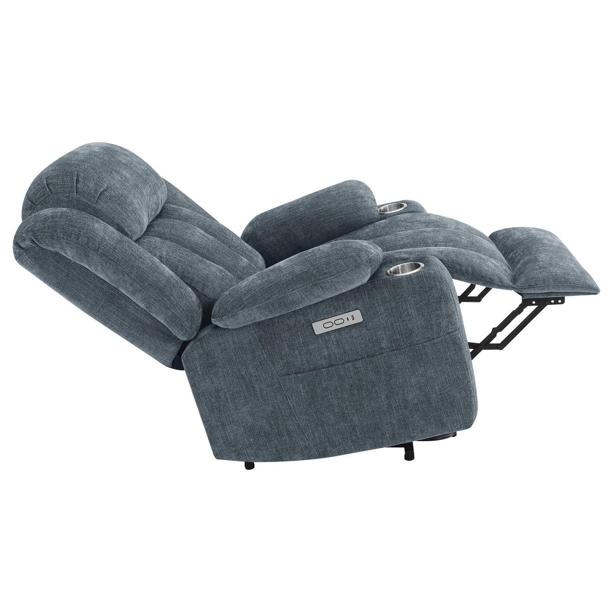 602294P Houston Upholstered Power Lift Recliner Slate Blue