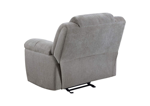 602551-S3 Gilson 3-piece Chenille Upholstered Reclining Sofa Set Grey