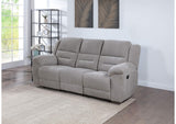 602551 Gilson Chenille Upholstered Reclining Sofa Grey