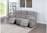602551 Gilson Chenille Upholstered Reclining Sofa Grey
