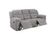 602551 Gilson Chenille Upholstered Reclining Sofa Grey